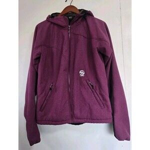 Loki Gear Jacket Womens L Purple Sherpa Fleece Line SoftShell Procuff Mountain